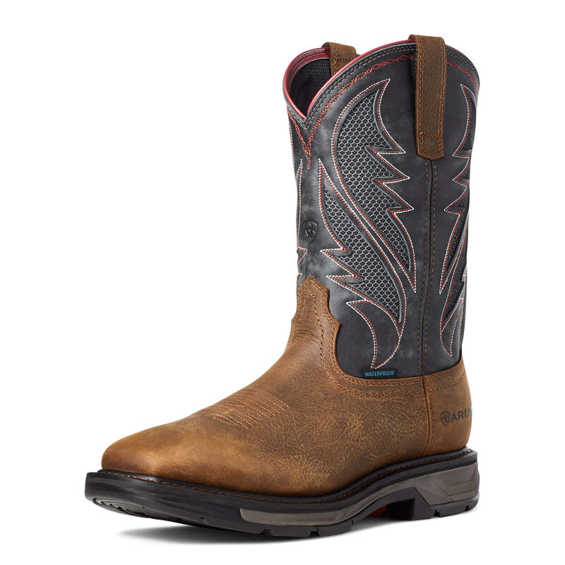 Botas De Trabajo Ariat Workhog Xt Venttek Waterproof Marrones/Negras Hombre - Chile 714-VWSZQR